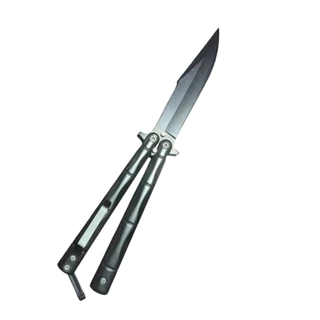 Canivete Butterfly Preto Sobrevivencia Treino Alta Resistência Camping Caminhada CSGO Pesca