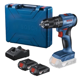 Furadeira de Impacto GSB 185-LI Bosch Parafusadeira 18V Brushless 1/2" + 2 Baterias e Carregador