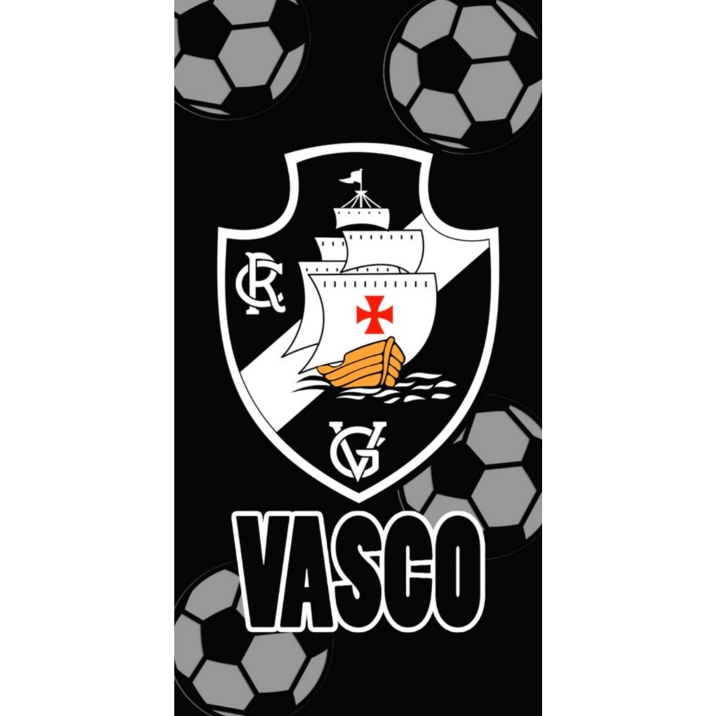 Toalha de Banho Vasco Praia Piscina Estampada Time de Futebol 100% Absorção