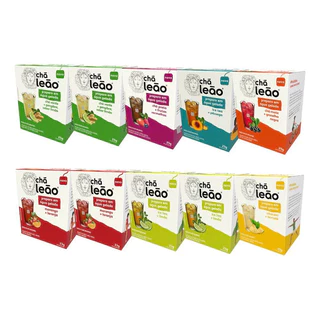 Combo Chá Leão Água Gelada 7 Sabores - 100 Sachês