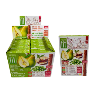 Kit Petisco Natural Saudável Sabor Pera Para Cachorro Cães 1 Unidade
