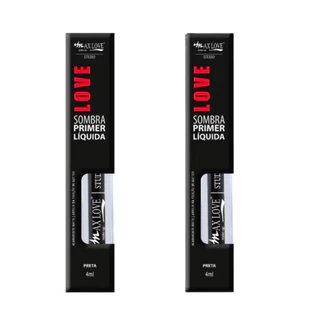 Kit Sombras Primer Liquida Preta 4ml - Max Love