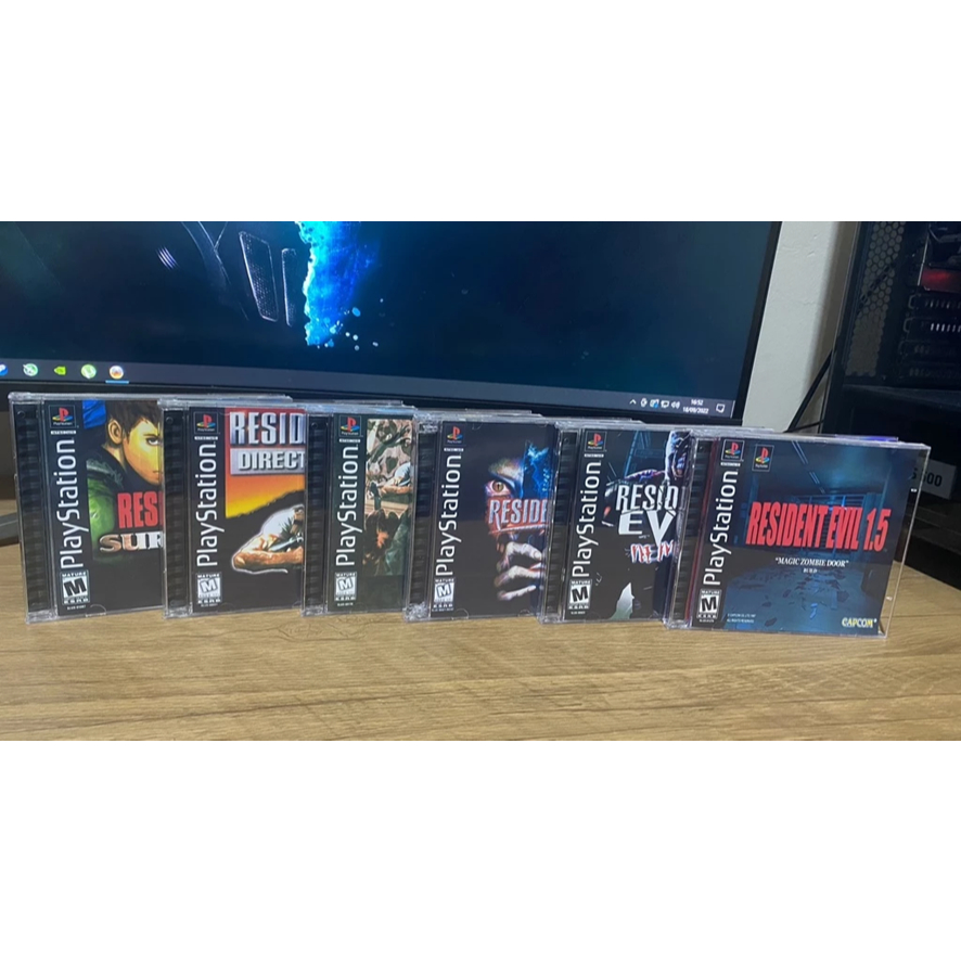 Coleção Resident Evil com Manual para PS1 ( Menos Resident Evil 1.5 que não existe manual )