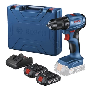 Parafusadeira GSR 185-LI Bosch Brushless 18V Furadeira 2 Baterias Maleta Carregador