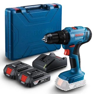 Furadeira de Impacto GSB 183-LI Bosch Parafusadeira Mandril Metálico 1/2" Baterias 18V Carregador