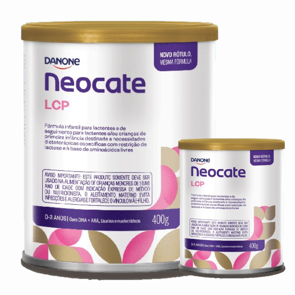 2 Latas -NEOCATE LCP - Fórmula infantil em pó -Danone 400g | Shopee Brasil