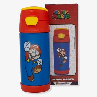 Garrafa Térmica Infantil Top Handle Super Mário Nintendo