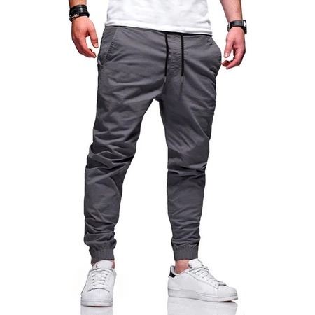 Calça Jogger Masculina Sarja ou jeans 4 bolsos com punho elástico streetwear varias cor