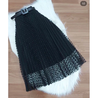 Saia midi tule feminino Com cinto P M G GG