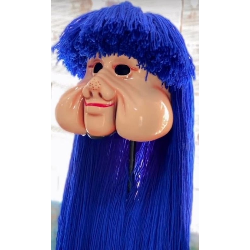 Máscara Fofão Original Cabelo azul da carreta furacão e carreta da ...