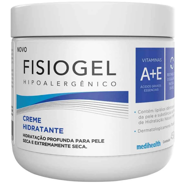 CREME HIDRATANTE CORPORAL FISIOGEL HIPOALERGÊNICO 450G