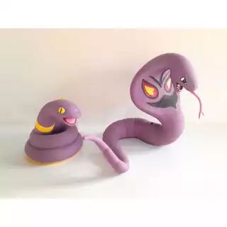 Kit Pokemon Ekans e Arbok Resina Impressão 3D