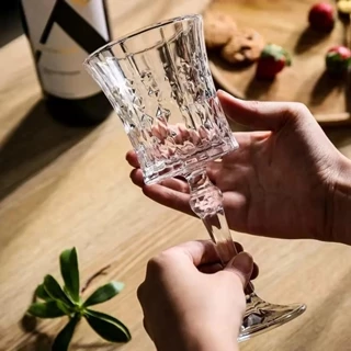 Jogo com 6 Taças em Vidro para Vinho Agua e Suco 130ml Bahamas