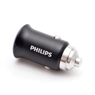 Carregador Veicular Philips, 2 USB, 24W Turbo - DLP3520N/11 - Original + Nota Fiscal + Garantia