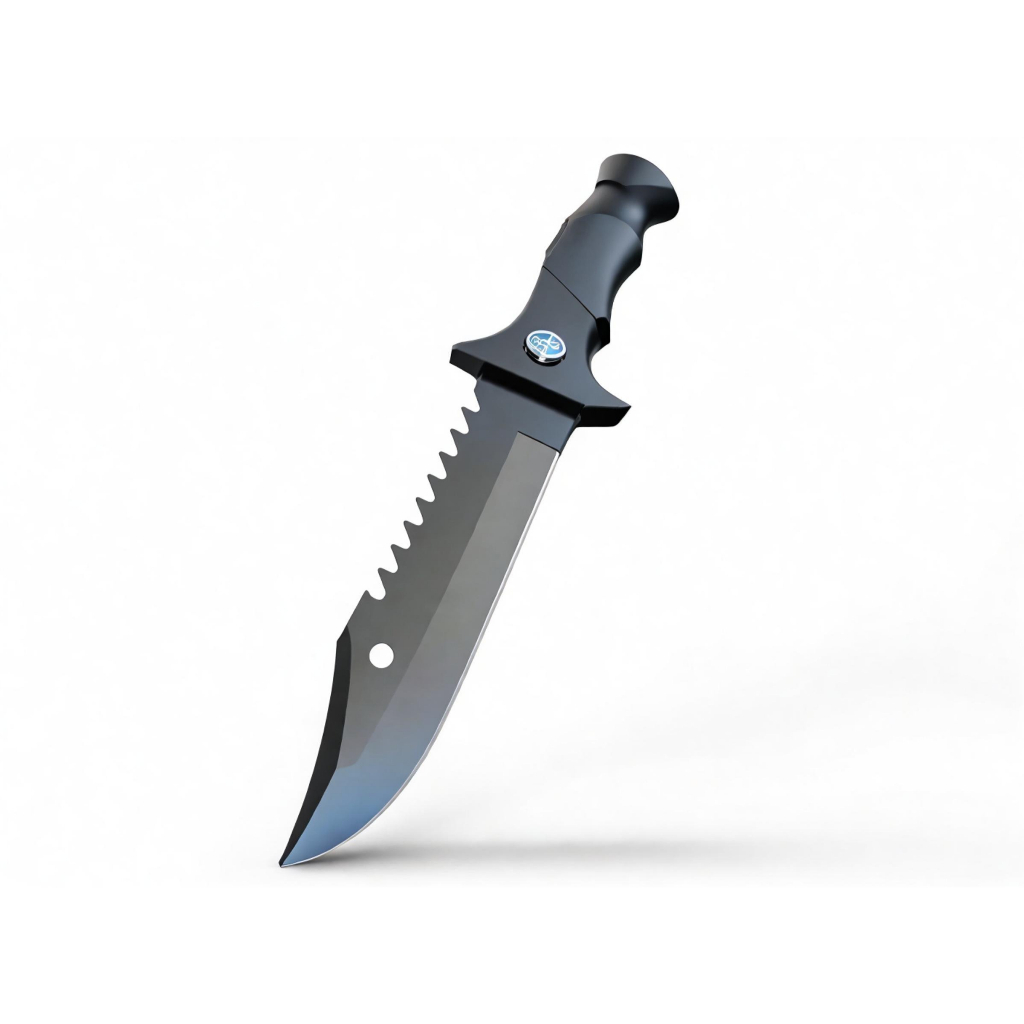 Faca Esportiva afiada com bússola tatica Com Bainha de nylon caça pesca camping churrasco