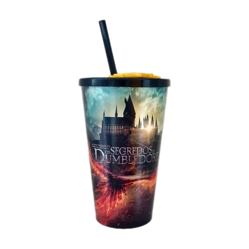 copo Harry Potter animais fantásticos segredos de Dumbledore Cinemark nerd geek Hogwarts