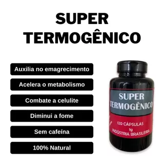 Termogênico natural 120 cáps 1g