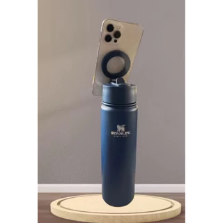 Garrafa 800mlTérmica De Água Isolada Com Suporte MagSafe Compatível Aço Inoxidável 32oz Telefone De Tripé Perfeita Para Ginástica E Viagens