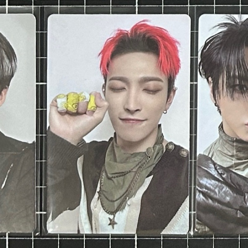 ATEEZ outlaw MINIRECORD ユノ ジョンホ トレカ Official Ateez the World Ep 2: Outlaw MINIRECORD 4 Photocard