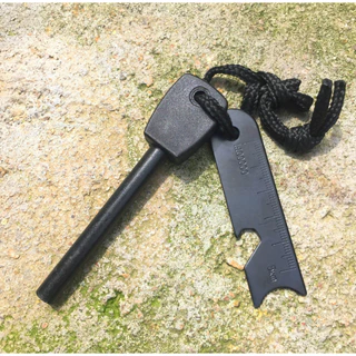 Pederneira Para Acender Fogo Isqueiro Magnésio Camping