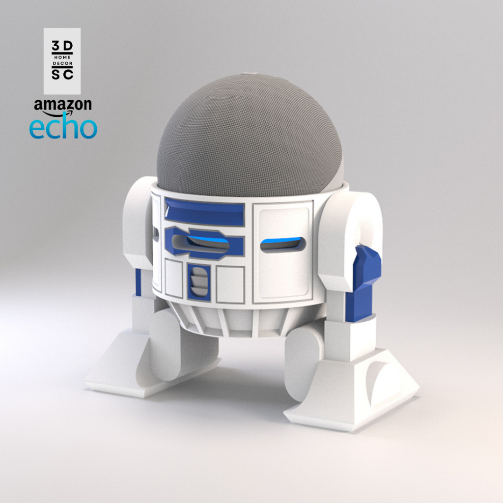 Suporte Alexa Echo 4/5 geração Dot R2-D2 Star Wars