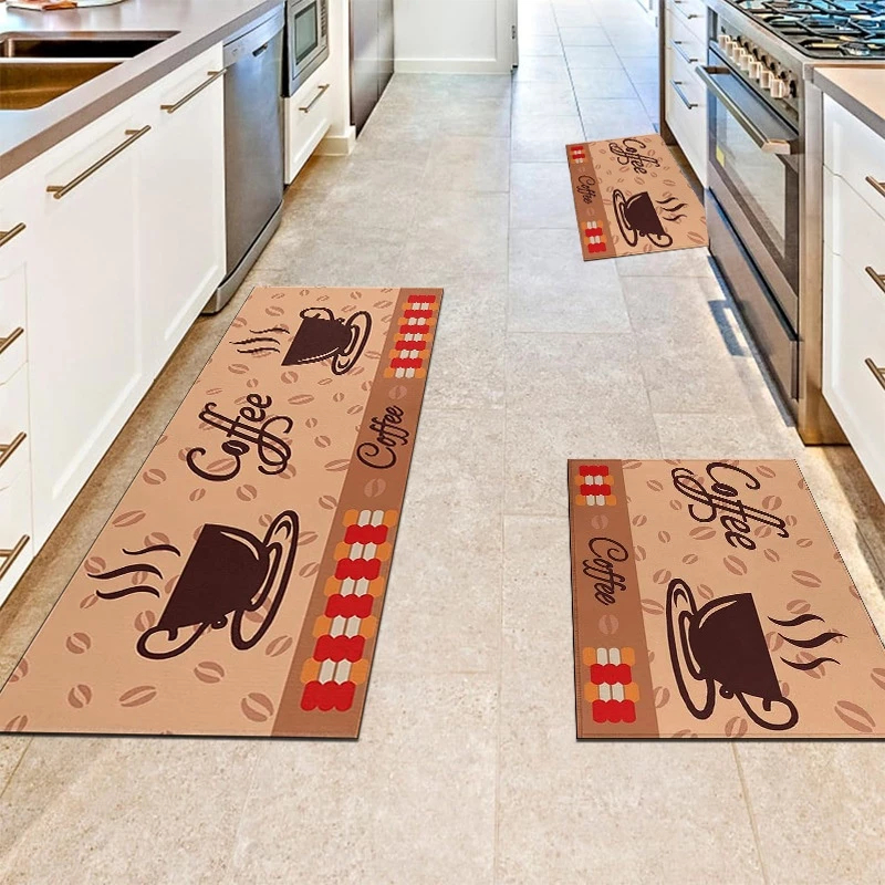 Jogo Passadeira E Tapetes De Cozinha 3 Peças Kitchen Mat Antiderrapante ...