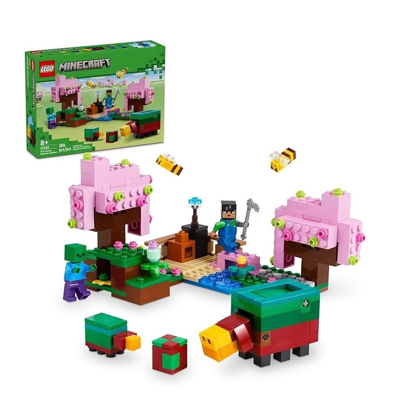 Lego Minecraft O Jardim em Flor de Cerejeira - 21260 em Oferta na Shopee