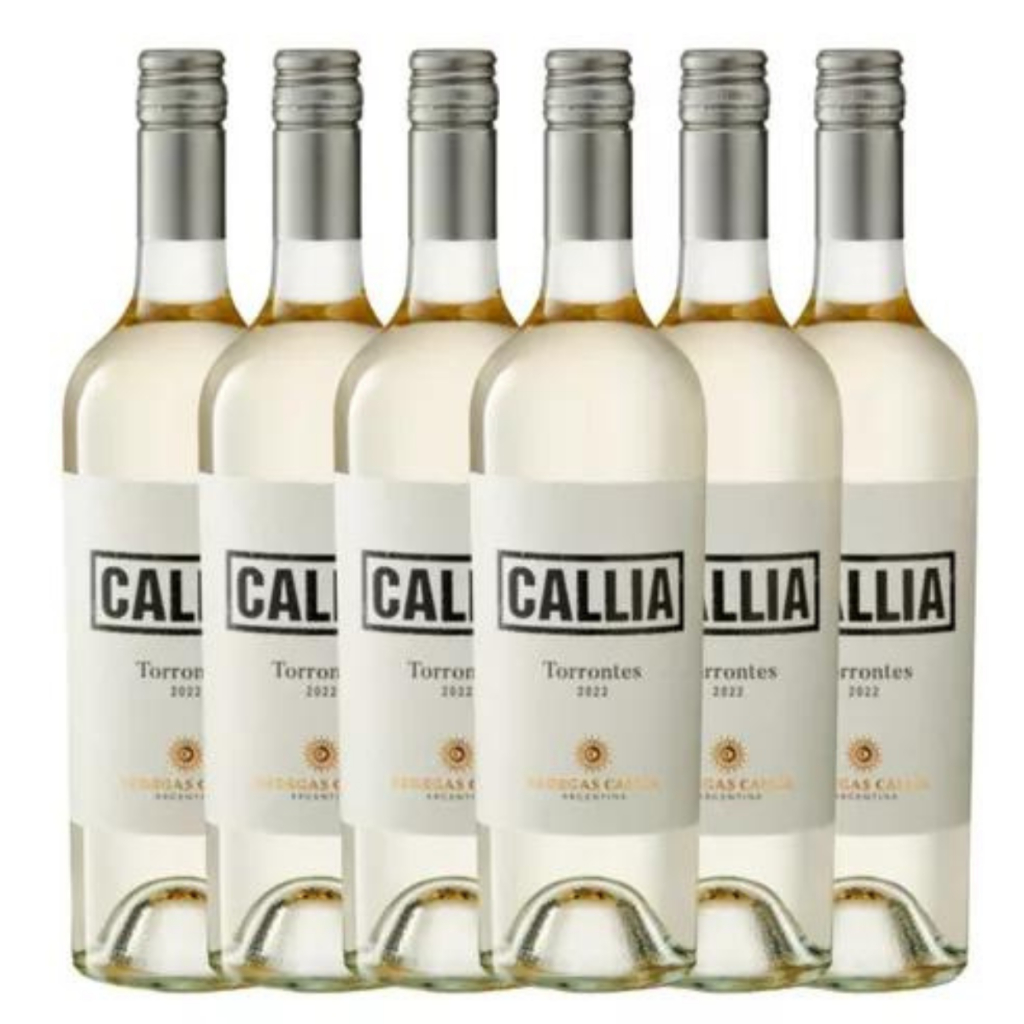 VINHO ARGENTINO CALLIA TORRONTES 750ML BRANCO KIT C/6 | Shopee Brasil