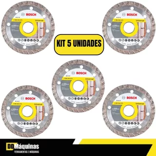 Kit 5 Discos Diamantado Standard Turbo 105mm - Bosch