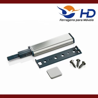 Kit 10 Pulsadores Tip-on Fecho Magnético Em Metal - Móveis