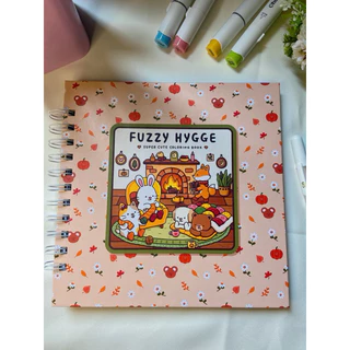 Livro de colorir FUZZY HYGGE capa dura