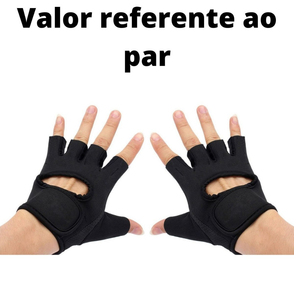 Par De Luva Para Academia Neoprene Treino Musculação Feminina Masculina PRONTO ENTREGA