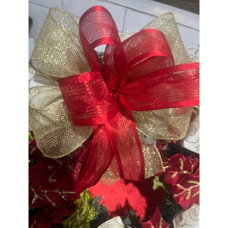 fita natal vermelha 38mm aramada 38144
