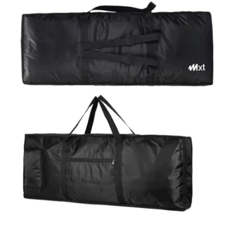 Capa Bolsa Para Teclado Musical 61 Teclas 5/8 Com Alça Costas Preta Mxt