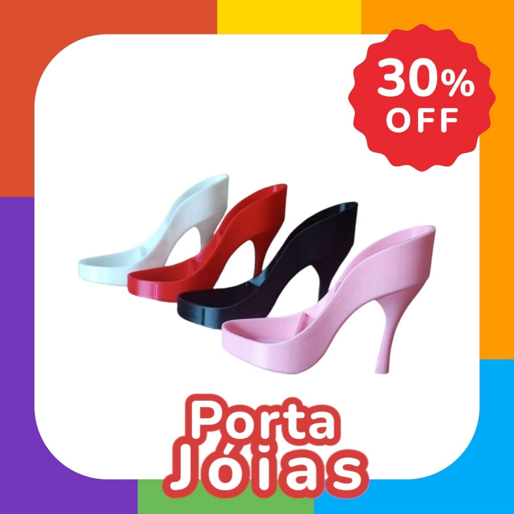 Porta Joia Colar Brinco Aneis Decoração Quarto de Menina Sapato Feminino