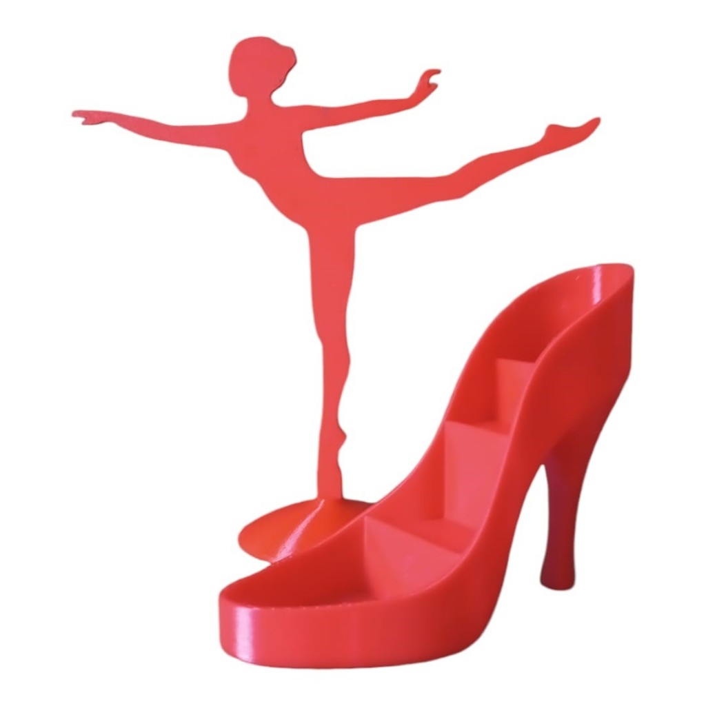 Presente para Meninas Kit Porta Joia Bailarina e Porta aneis Sapato Feminino