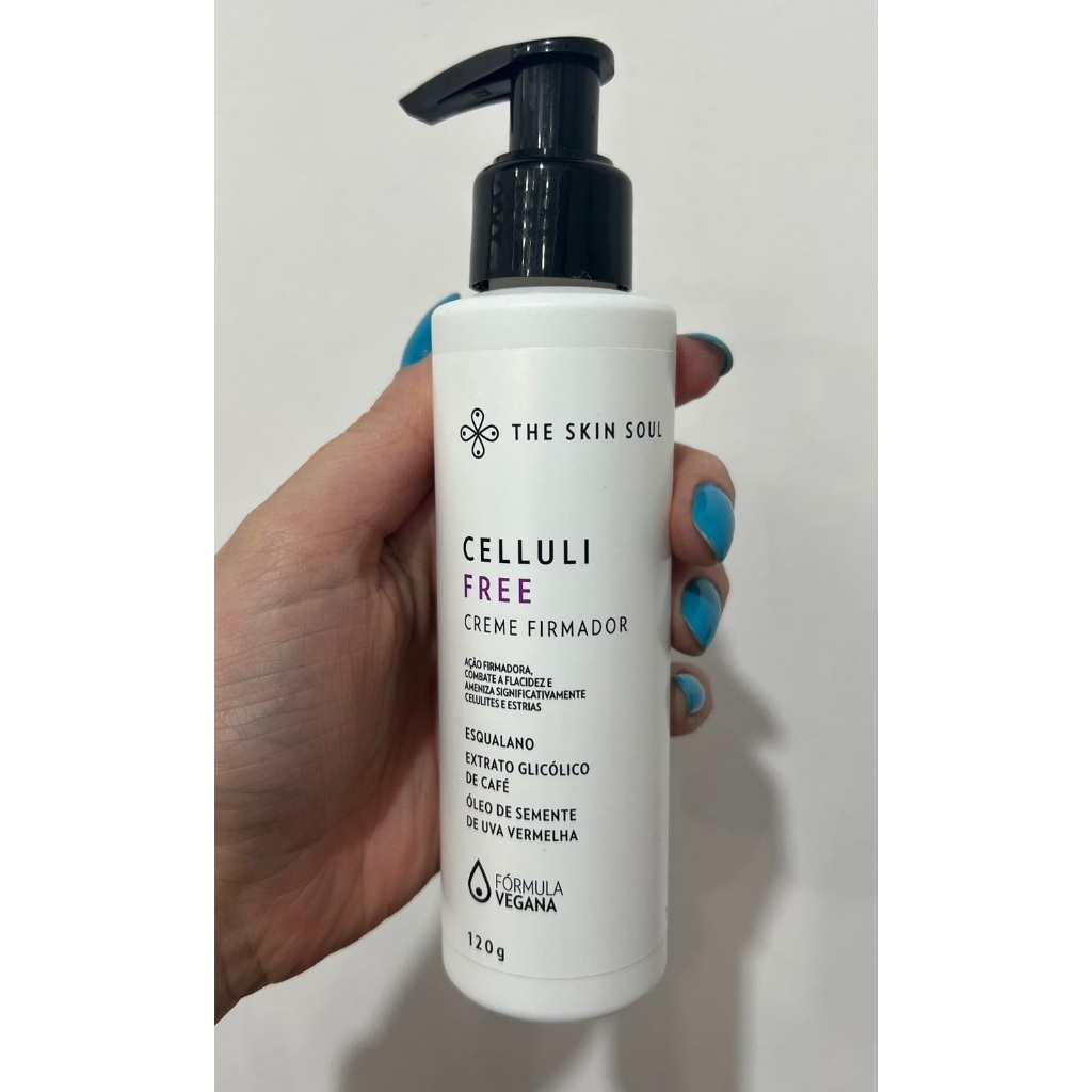 Creme Anti Estrias e Celulites Firmador Celluli Free The Skin Soul 120 ...