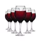 Jogo de 6 Taças Vinho Barone 490ml Vidro Cristalino Luxo Tinto Branco