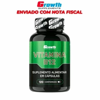Vitamina B12 com 120 capsulas - Growth Supplements