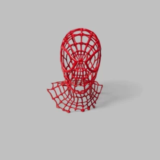 Escultura Voronoi Homem aranha em resina