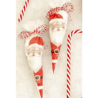 Cone Poli Decorado Natal - 50 unidades