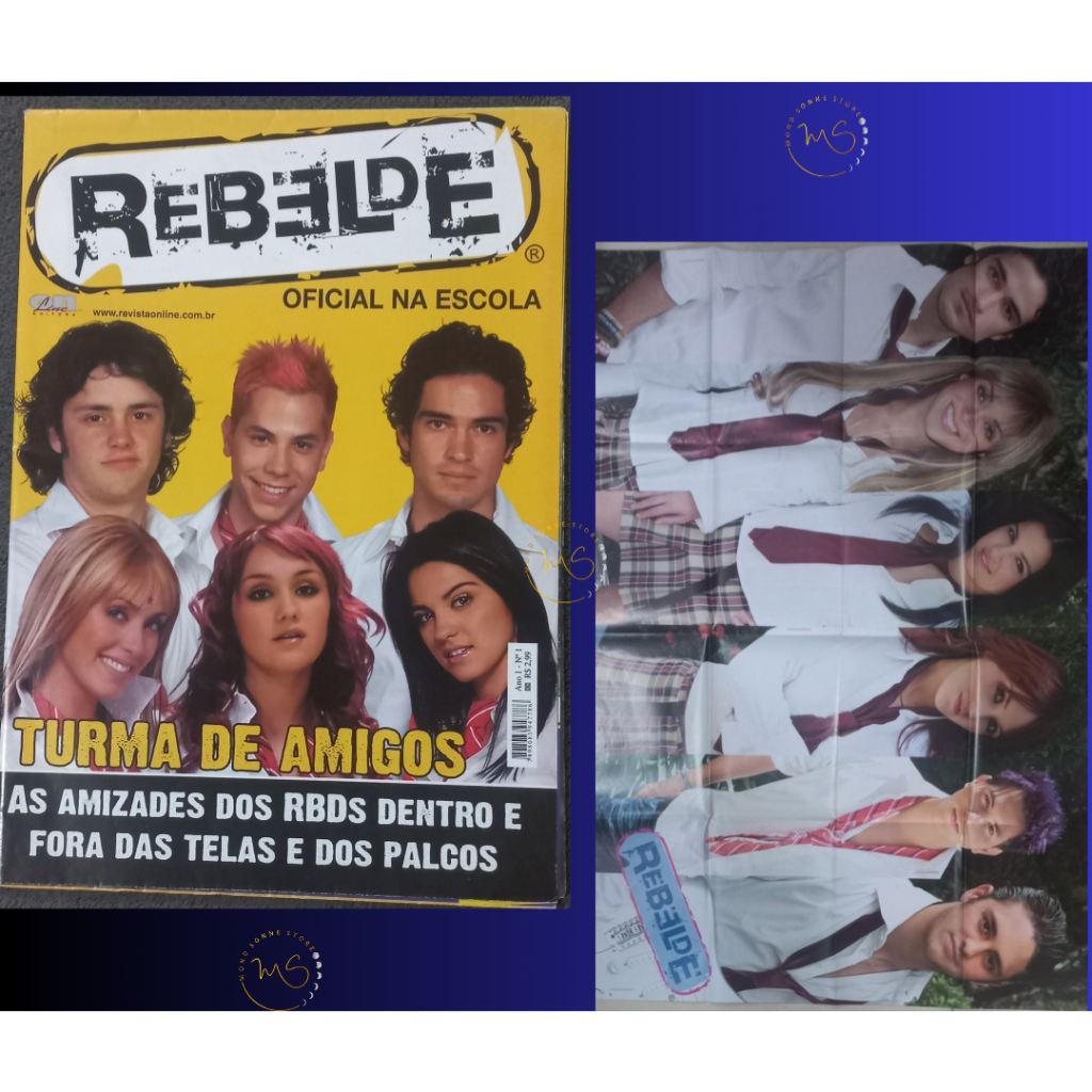 [Revista] Rebelde Oficial na Escola [Rebelde/RBD] | Shopee Brasil