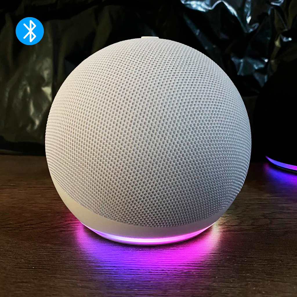 Caixa de som Bluetooth, Led Tipo Alexa comando de voz no App Amazon