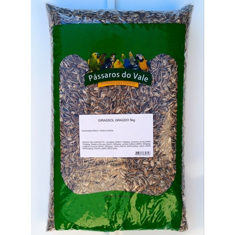 girassol graúdo alimentos para papagaio arara maritaca cacatua 5kg ...
