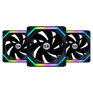 Kit de 3 Fans Lian Li Uni Fan SL120 Colab by Redragon Spec Preto