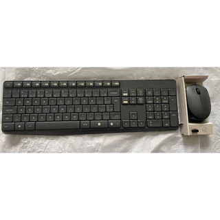 Kit Teclado e Mouse sem fio MK235 USB Cinza Logitech