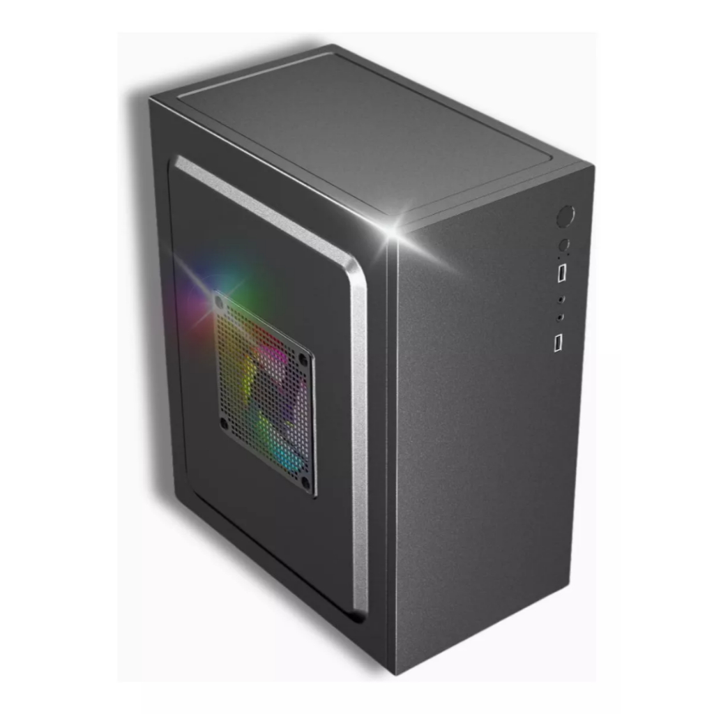 Gabinete Office Micro ATX Brotherss BT01 Preto para PC de Escritório - Compacto e Funcional