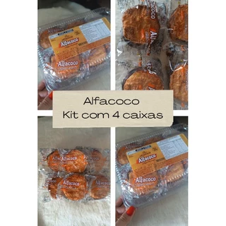 kit 4 alfa coco, alfa coco para revenda, kit alfajor mais cocada