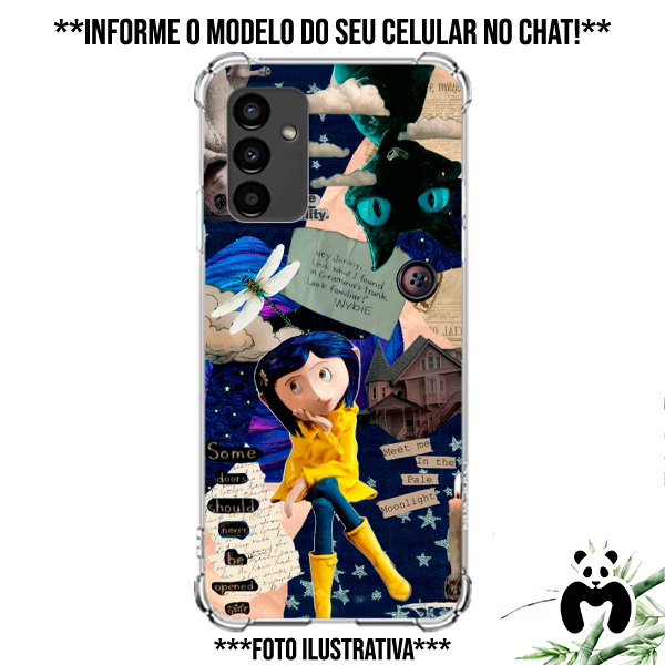 Capa Case Personalizada Coraline e o Mundo Secreto Wybie Gato Olhos de  Botes Crianas Fantasmas | Shopee Brasil