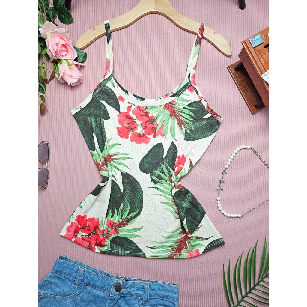 Regata moda Feminina Alcinha plus size G1 estica bem nova estampas